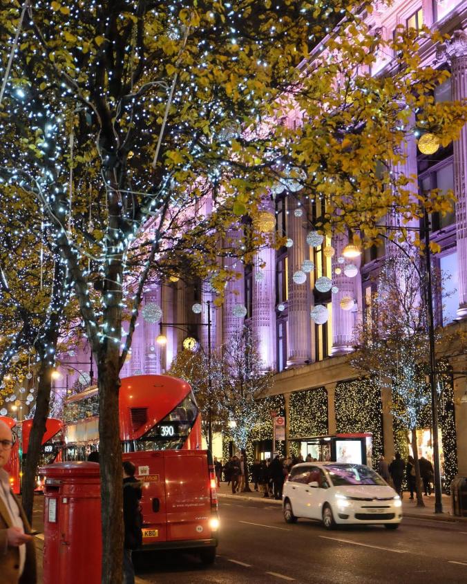 London's streets sparkle